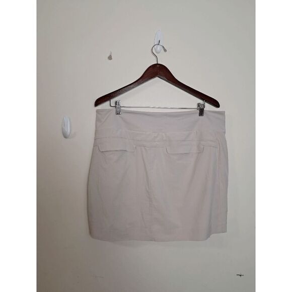 Athleta Soho Skort Jupe-Short Women's Gray Size 16 - Picture 3 of 4
